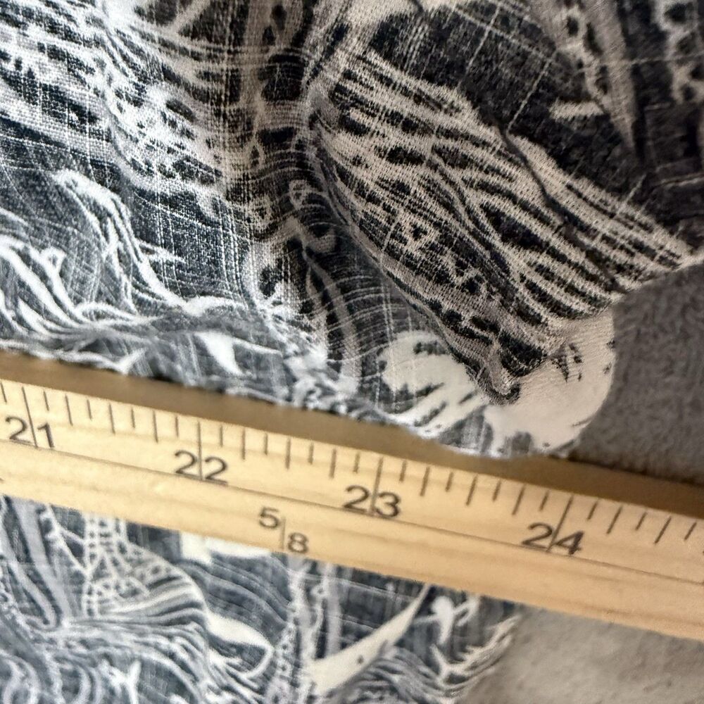 Pelagic Fishing Co Men's XL Gray Camp Shirt Fish Print Button Down Reverse Print - Picture 6 of 8
